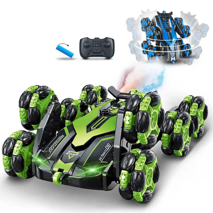 Voiture télécommandée automatique, rotation à 360 degrés