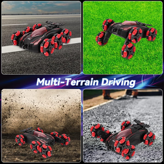 Voiture télécommandée automatique, rotation à 360 degrés