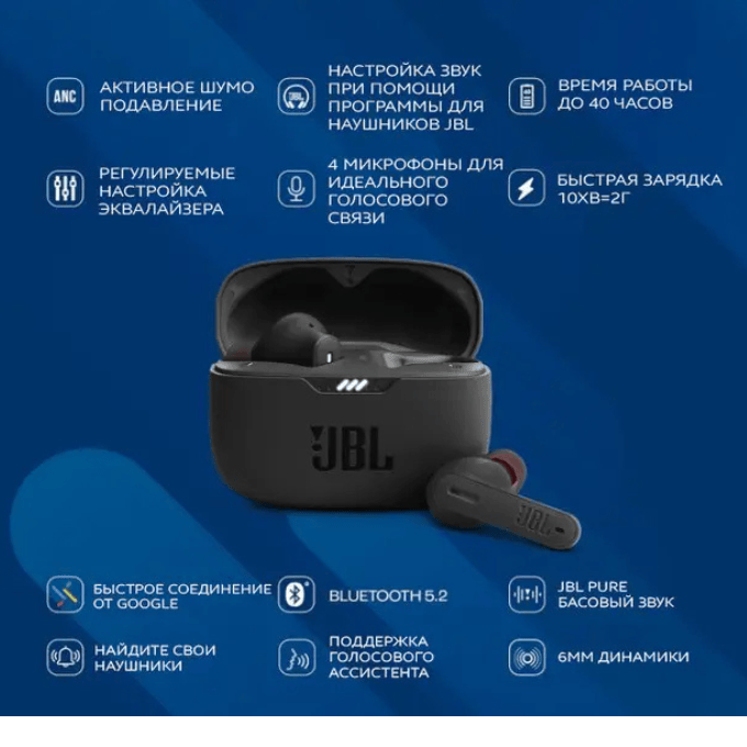 BabiShop225 Écouteurs JBL Tune 230NC TWS – Son Pur, Sans Fil et Sans Bruit