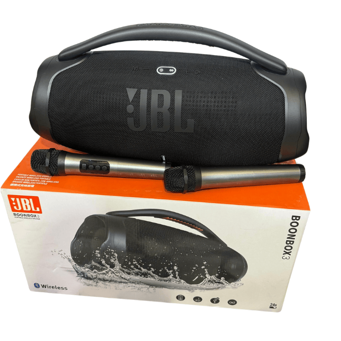 BabiShop225 JBL Boombox 3 Gros modèle –2 micro offert