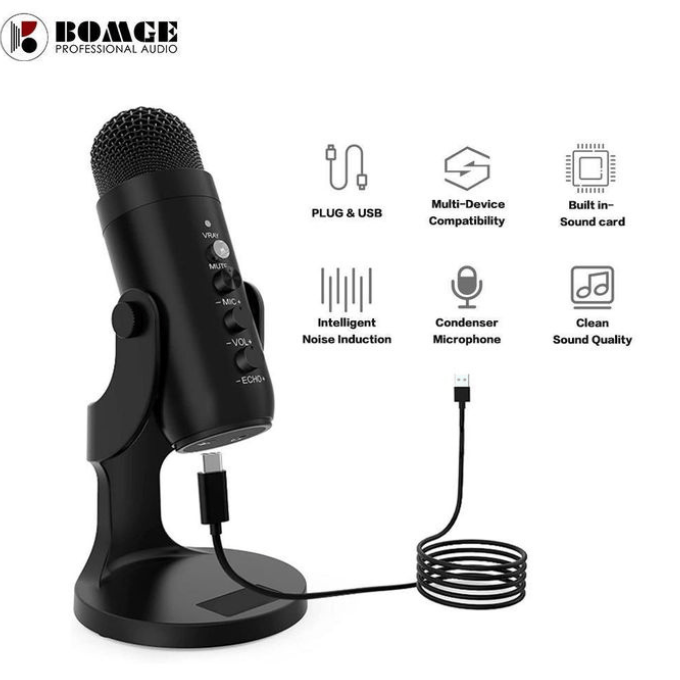 BabiShop225 Microphone Pro pour TikTok, Live et Enregistrement