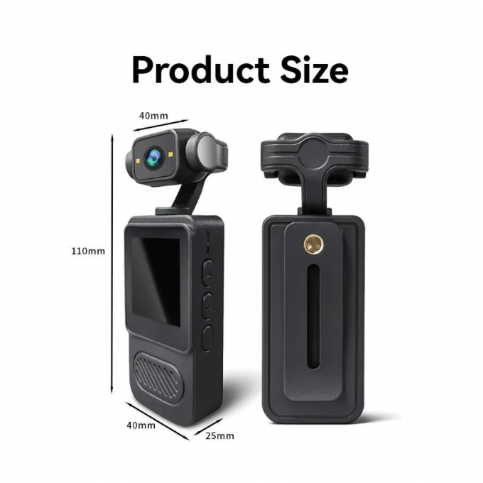 BabiShop225 Mini Caméra d’Action 360° Full HD
