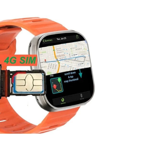 BabiShop225 Montre connecté Watch C90 Ultra – Smartwatch 4G avec SIM