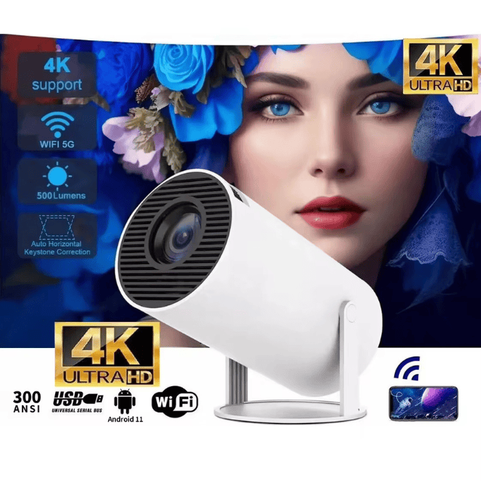 BabiShop225 Projecteur Portable Décodage 4k-Wifi 2