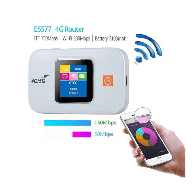 BabiShop225 Routeur 5G/4G LTE Portable – Haute Vitesse & Multi-Utilisateurs