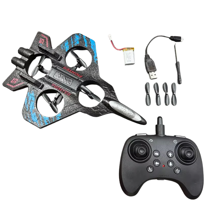 Drone FIGHTER PLANE™ –LED Futuriste | Jouet High-Tech 2025 Édition Noël