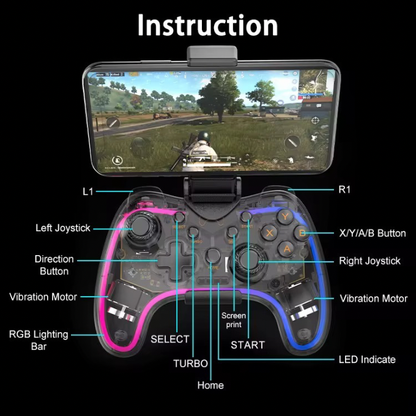 Manette de Jeu Mobile Sans Plateforme – Compatible Android 6.0+ et IOS