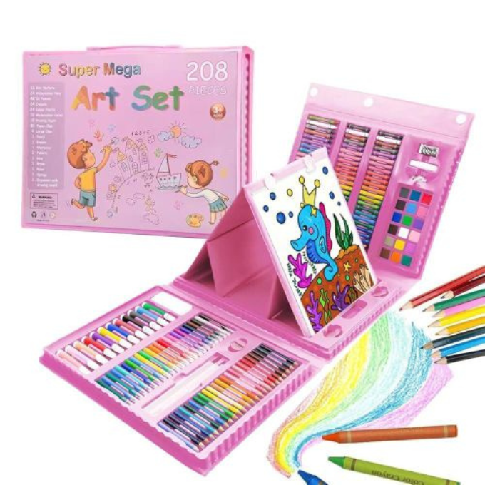 Ensemble de Dessin 208 Pièces pour Enfants – Kit Créatif Complet - BabiShop225