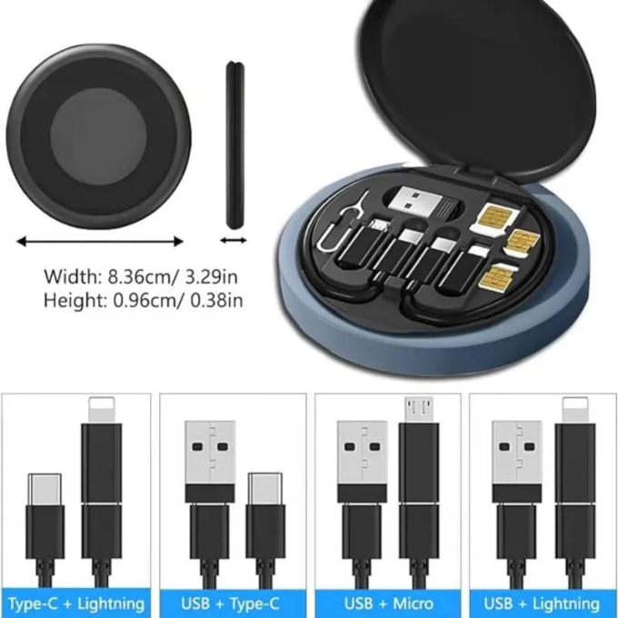 Kit adaptateur USB multifonctionnel 7en1 Charge Rapide 60W