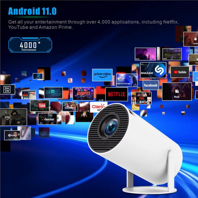 Projecteur Portable Décodage 4k-Wifi 2