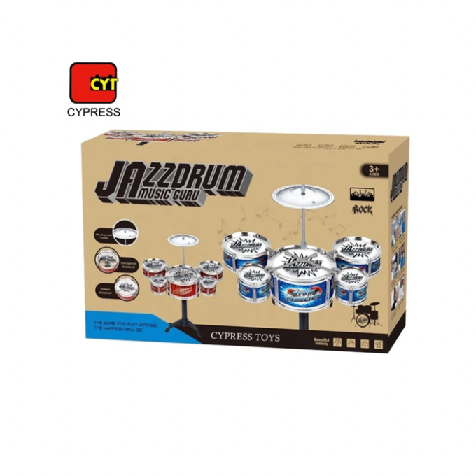 Batterie Enfant Jazz Drum – Kit Musical Complet dès 3 Ans