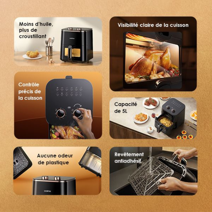 Oraimo SmartAirFryer – Friteuse Air 1500W