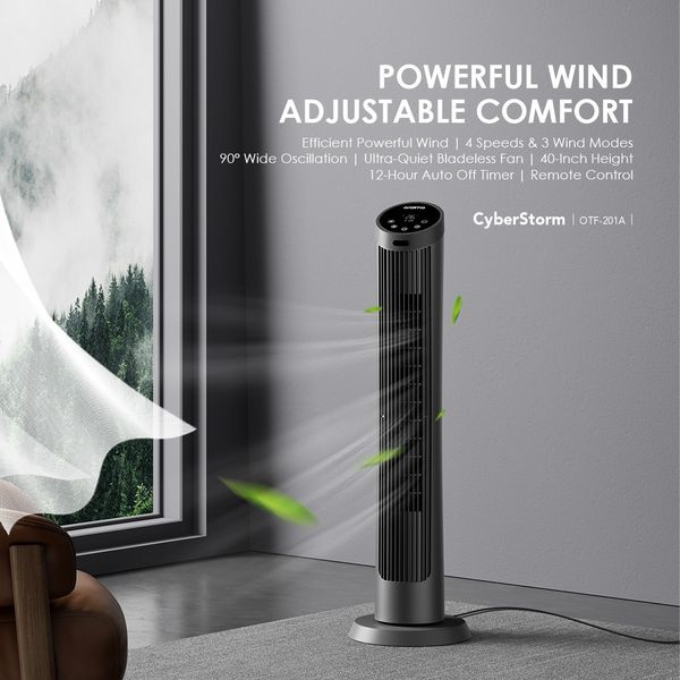 oraimo CyberStorm Ventilateur tour 40 pouces 50 W - BabiShop225