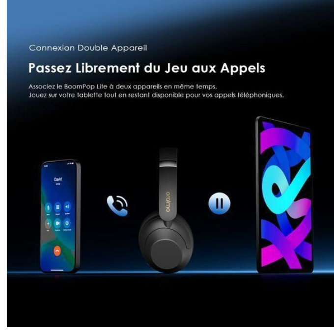 Oraimo Boom Pop Pro – Casque Bluetooth Bass Boost 2.0