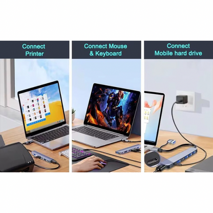 Hub USB-C 5en 1 – Connectivité complète et performance maximale
