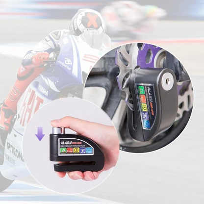 Antivol Moto Bloque-Disque Alarme 110 dB