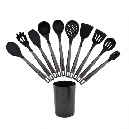 Ustensiles Cuisine 19 Pièces en Silicone – Non Toxique &amp; Antiadhésif - BabiShop225