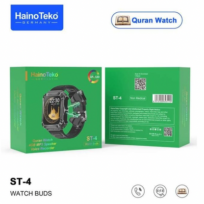 Hainoteko ST-4 – Montre Connectée Bluetooth | Appels &amp; Suivi Santé