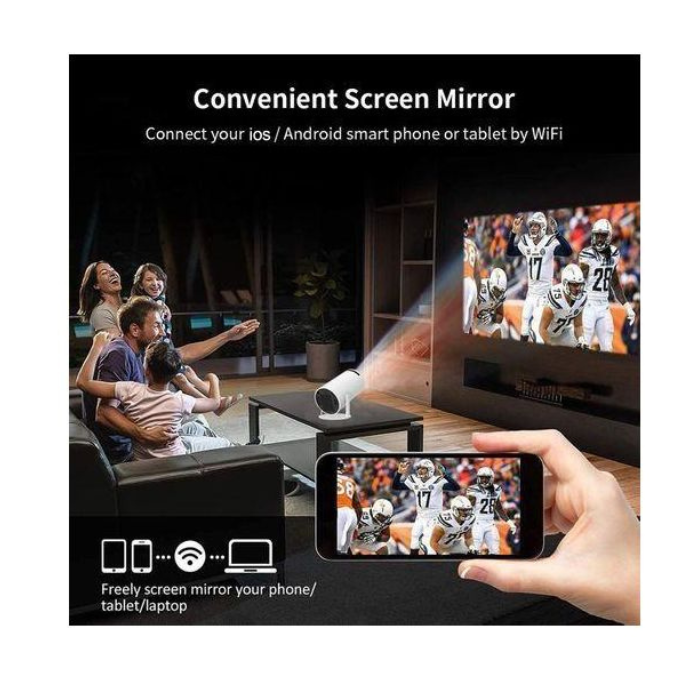 Projecteur Portable Décodage 4k-Wifi 2