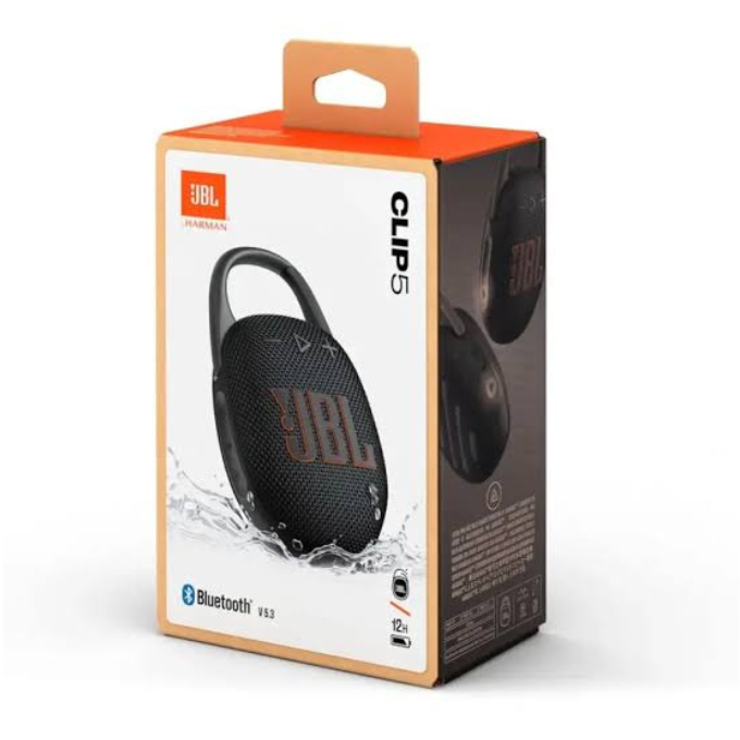 🔊 JBL Clip 5 – Enceinte Bluetooth Portable Étanche avec Mousqueton Intégré