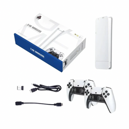 Console jeux Stick 5-3D 4K Hdmi + 2 Manettes Sans Fil Plus De 30000 Jeux