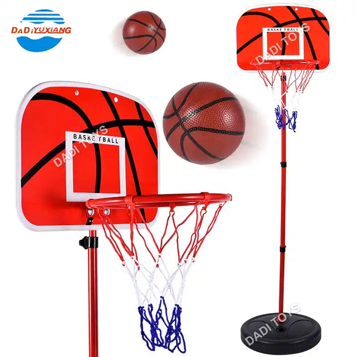 Panier De Basket Réglable + Ballon De Basket Pour Enfant 3ans Et Plus