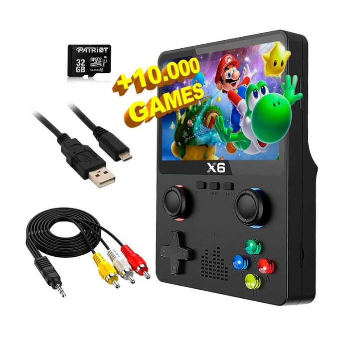 Console De Jeu Vidéo  X6 – 10 000+