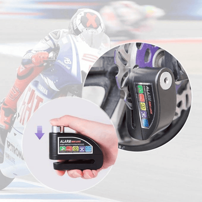 BabiShop225 Antivol Moto Bloque-Disque Alarme 110 dB