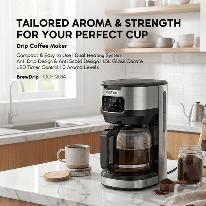 BabiShop225 Cafetière Oraimo BrewDrip OCF-201A 1,5 L