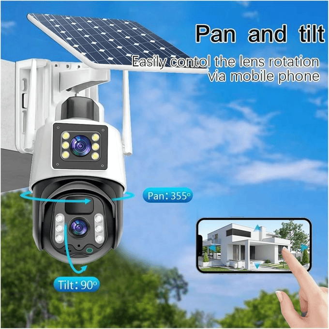 BabiShop225 Caméra de Sécurité 4G Solaire