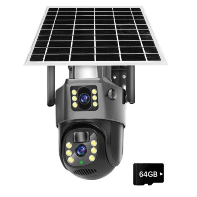 BabiShop225 Caméra de Sécurité 4G Solaire