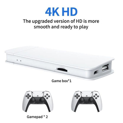 BabiShop225 Console de jeu Console jeux Stick 5-3D 4K Hdmi + 2 Manettes Sans Fil Plus De 30000 Jeux