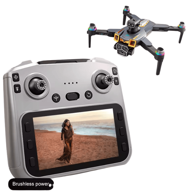 BabiShop225 Drone A18 Max – Vidéo 4K + Télécommande à Écran Intégré
