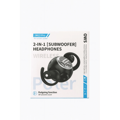 BabiShop225 Écouteurs 2-en-1 Subwoofer — Bluetooth | Son Puissant &amp; Mini Enceinte Portable