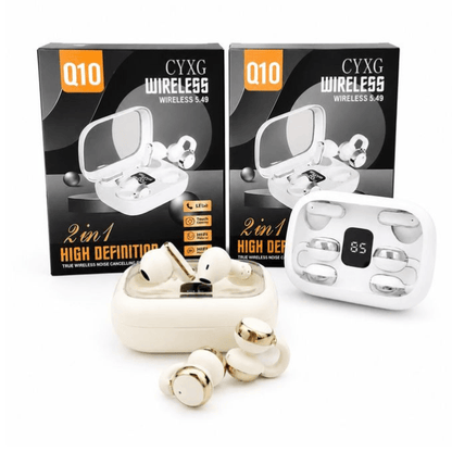 BabiShop225 Écouteurs Bluetooth Q10 Sans Fil