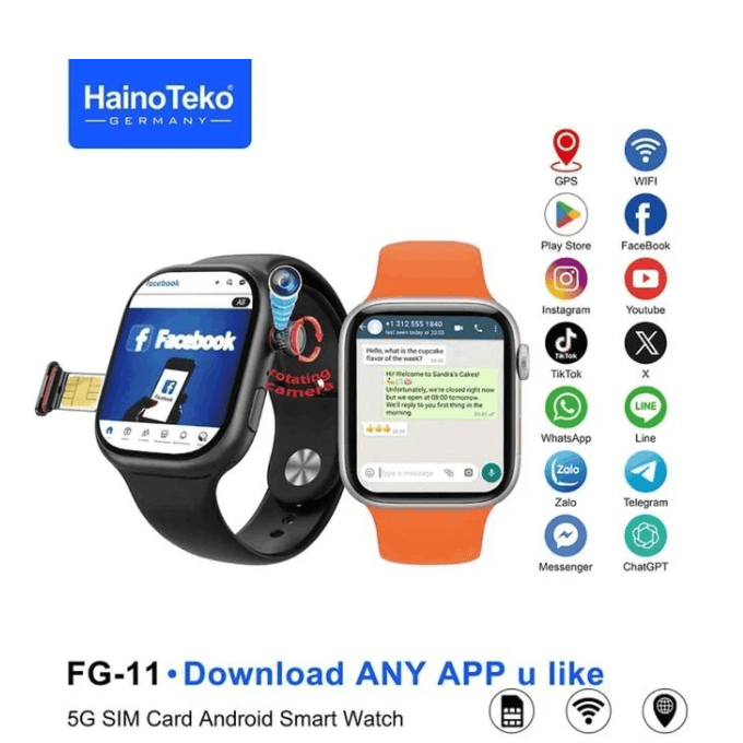 BabiShop225 Haino Teko FG-11 – Smartwatch avec Caméra