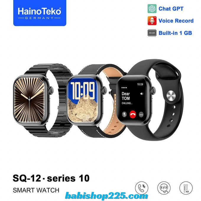 BabiShop225 Haino Teko SERIES 10 Waterproof – 3 bracelets interchangeables