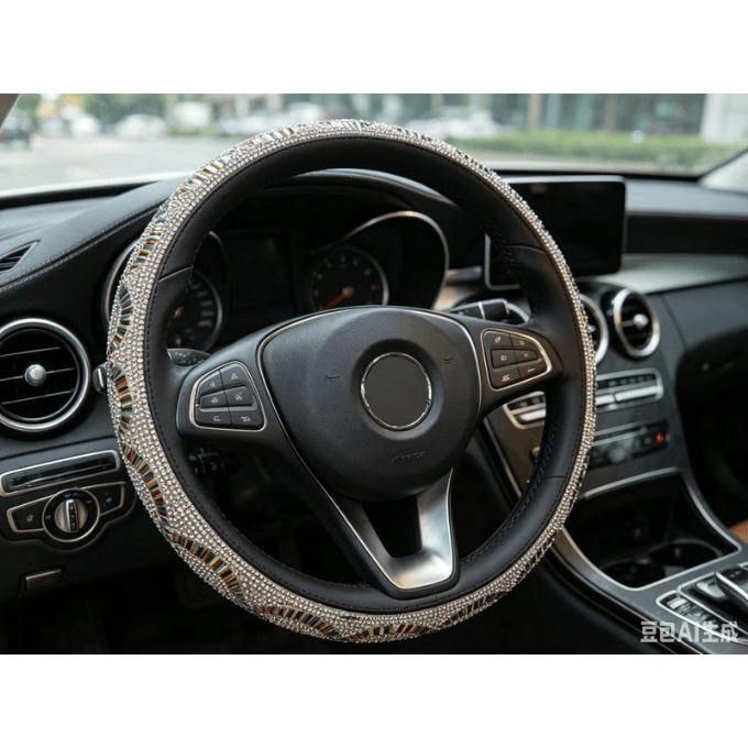 BabiShop225 Housse de volant strass – Élégance &amp; confort