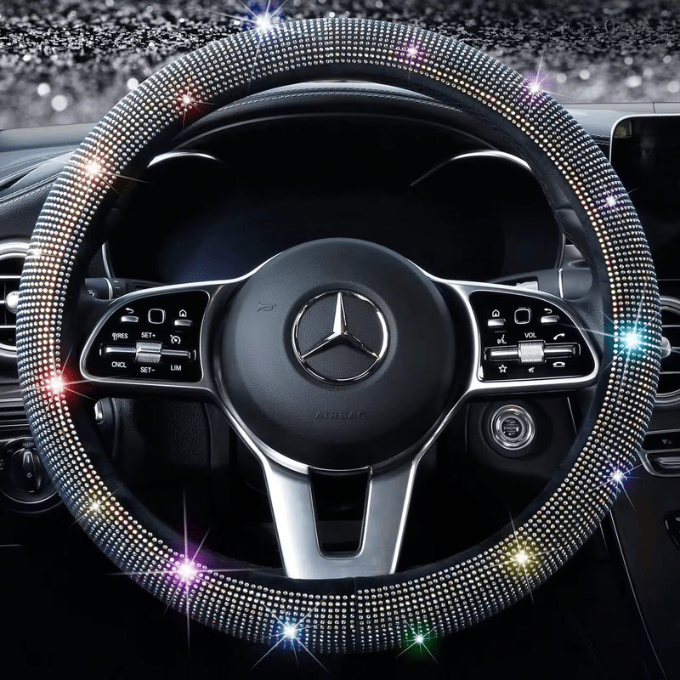 BabiShop225 Housse de volant strass – Élégance &amp; confort