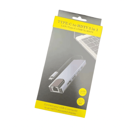 BabiShop225 Hub USB-C 5en 1 – Connectivité complète et performance maximale