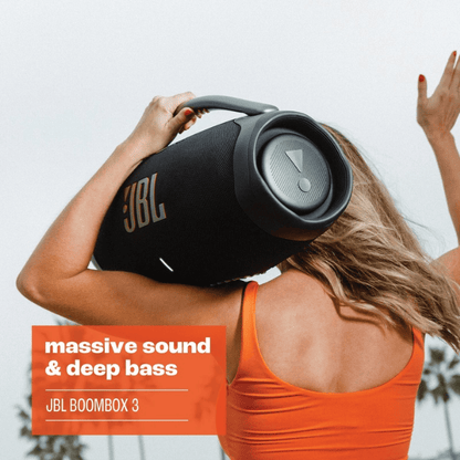 BabiShop225 JBL Boombox 3 WiFi – Puissance, Bass Boost et Liberté sans Limites