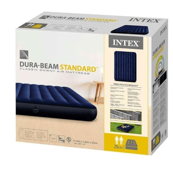 BabiShop225 Matelas Gonflable Intex 2 Places – Camping &amp; Confort