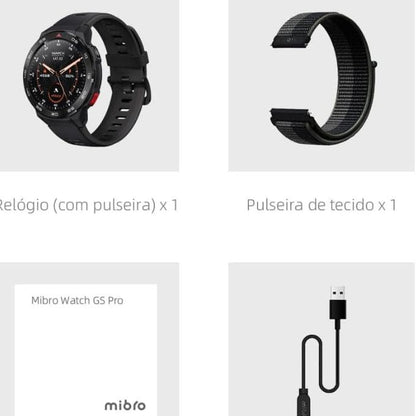 BabiShop225 Mibro Gs Pro Mibro Watch GS Pro Montre Connectée Noir
