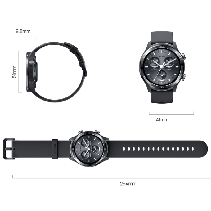 BabiShop225 Mibro Watch A3 – Montre Connectée HD 1.39