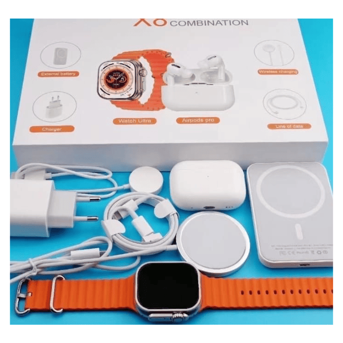BabiShop225 Montre connecté SmartWatch Série 8 Pack 5en1