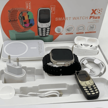 BabiShop225 montre connectée SmartWatch Série 8 Pack 5en1 Plus