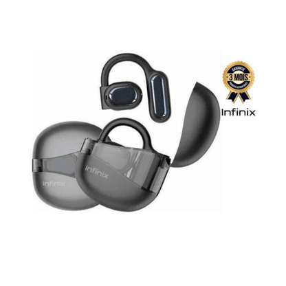 BabiShop225 Noir Infinix Buds 3 Loop – Écouteurs Bluetooth Son Puissant &amp; Confort Longue Durée