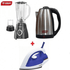 BabiShop225 Pack 3en1-Fer a vapeur/Mixeur/Bouilloire