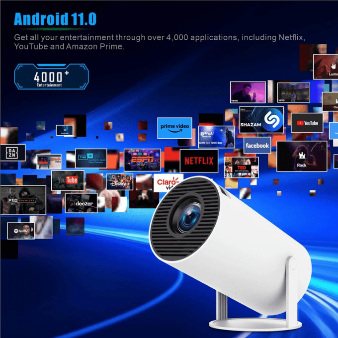 BabiShop225 Projecteur Portable Décodage 4k-Wifi 2