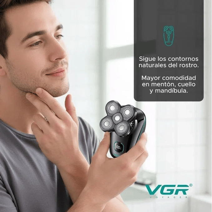 BabiShop225 Rasoir Électrique VGR V-304: Précision 5D, Confort &amp; Voyage